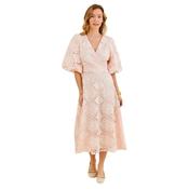 Saffron Midi Dress in Pink - UK 10 / M / 38 image