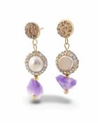 Elara Pearl Cluster Drop Earring image