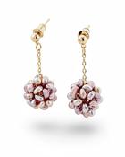 Amelie Blush Cluster Drop Earring image