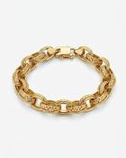 Lacy Gold Textured Chain Bracelet image