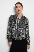 Bariloche Vada Printed Bomber Blouse - UK 10/40/M image