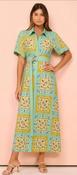 Reina Short Sleeve Belted Dress - L/XL image