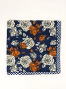 Ines Rose Neck Scarf in Navy image