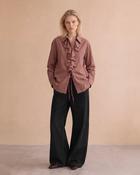 Damienne Blouse in Chocolate - M/L - 14-16 image