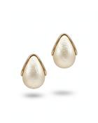 Aoife Pearl Teardrop Stud Earrings image