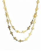 Hannah Double Layer Cross Necklace image