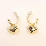Heart Hoop Earrings image