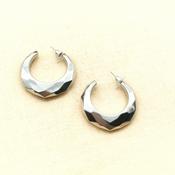 Silver Hoop Earrings image