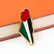 Palestinian Map Flag Pin Badge