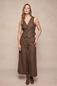 Colleen Tweed Waistcoat - Chestnut Herringbone image