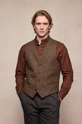 Dara Tweed Waistcoat - Chestnut Herringbone