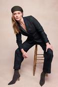 Faye Tweed Trousers - Green Tartan image