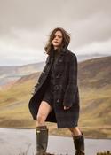 Alex Wool Duffle Coat - Green Tartan image