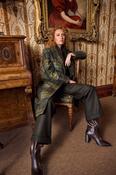 Clodagh Wool Coat - Sage &amp; Emerald Check