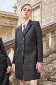 Isabella Tweed Coat - Green Tartan image