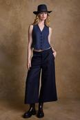Heidi Tweed Waistcoat - Imperial Blue