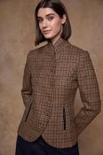 Nicole Tweed Jacket - Blue Driftwood Check