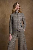 Nicole Tweed Jacket - Saffron Cobalt Check