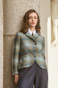 Sasha Tweed Jacket - Ocean Check