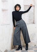 Enya Tweed Culottes - Grey Check