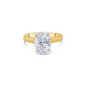 Laboratory Grown, Oval Solitaire Diamond, 18ct Yellow Gold Band, 2.02ct