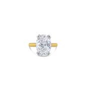 Laboratory Grown, Oval Solitaire Diamond, 18ct Yellow Gold Band, 5.01ct