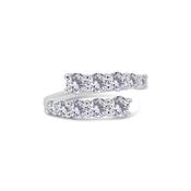 Laboratory Grown, Graduated Torque Brilliant Round Diamond, Platinum Band 1.49ct