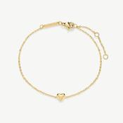 D.LOUISE Yellow Gold Plate Mini Heart Bracelet