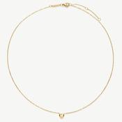 D.LOUISE Yellow Gold Plate Mini Heart Necklace