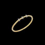 Chimento 18ct Yellow Gold Diamond Flexible Bracelet, 0.31ct image