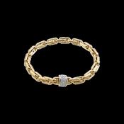 Chimento 18ct Yellow Gold Diamond Link Bracelet, 0.57ct image