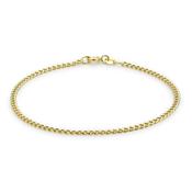 9ct Yellow Gold 2mm Curb Chain Bracelet image