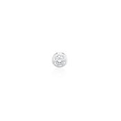 9ct White Gold CZ Single Stud Earring image