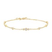 Ania Haie Gold Plate Bezel CZ Bracelet