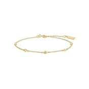 Ania Haie Yellow Gold Plate CZ Multi Rhombus Station Bracelet image