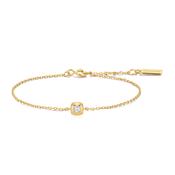 Ania Haie Yellow Gold Plate CZ Bezel Set Solitaire Bracelet image