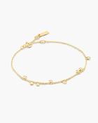 Ania Haie Yellow Gold Plate CZ Bezel Set Droplet Station Bracelet image