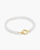 Ania Haie Gold Plate Elegant Shell Pearl Bracelet image