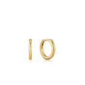 Ania Haie Yellow Gold Plate Smooth Mini Huggie Hoop's image