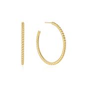 Ania Haie Gold Plate Twisted Hoop Earrings image