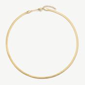 D.LOUISE Yellow Gold Plate Essentials Snake Chain Necklace