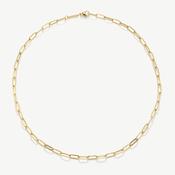 D.LOUISE Yellow Gold Plate Paperclip Necklace