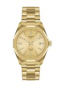 Tissot 34mm PRC 100 Solar Yellow Gold Tone Bracelet Watch
