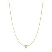 Ania Haie Yellow Gold Plate Just You Solitaire CZ Necklace