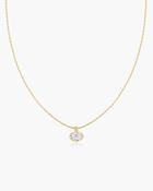 Ania Haie Gold Plated Bezel Set Organic Pebble Necklace image