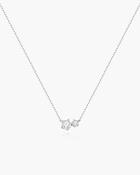Ania Haie Sterling Silver CZ Prong Set Duo Necklace image
