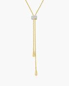 Ania Haie Gold Plated CZ Teardrop Slider Necklace image