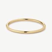 D.LOUISE Yellow Gold Plate Classic Oval Bangle