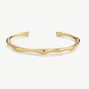 D.LOUISE Yellow Gold Plate Bamboo Bangle
