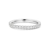 Ania Haie Silver Pavé CZ Ring - Size 52 image